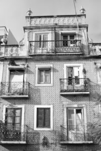 Historic buildings in Lisbon Portugal